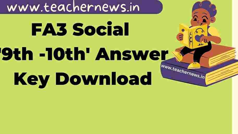 AP FA3 Social Answer Key 2026 – Complete Official Key Sheet 6 -10