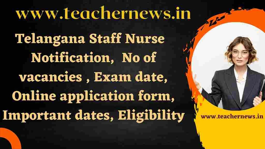 Telangana Staff Nurse Recruitment 2023