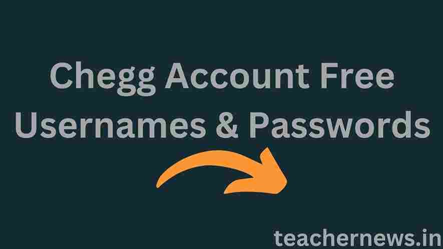 Chegg Account Free Usernames & Passwords