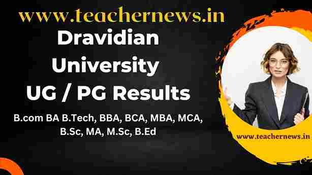 Dravidian University UG PG Results