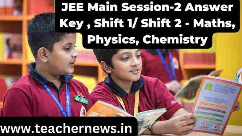 JEE Main Session-2 Answer Key