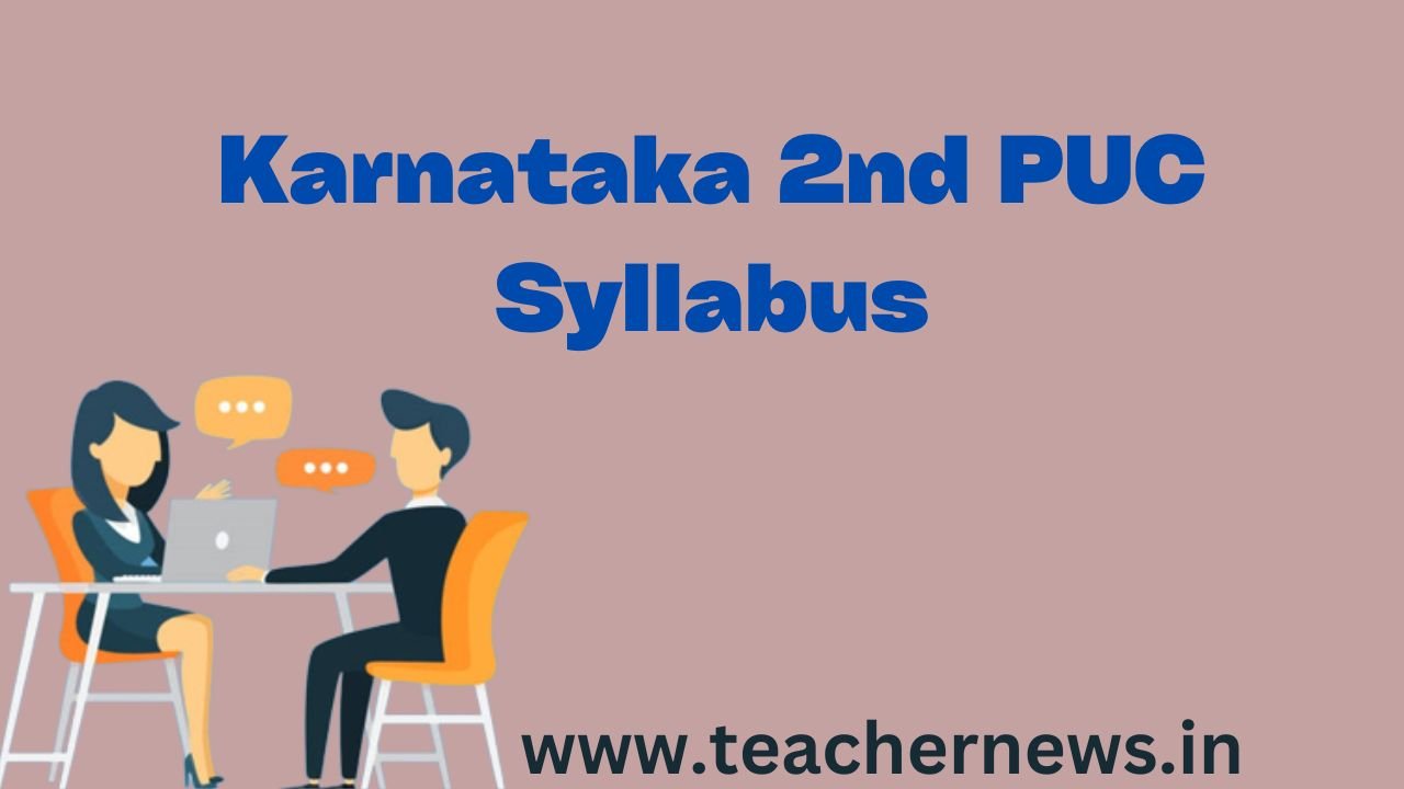Karnataka 2nd PUC Syllabus