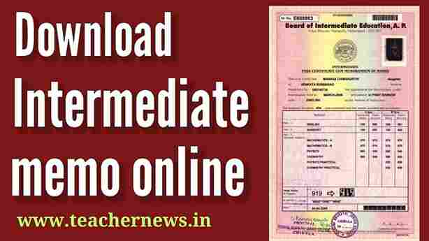 AP Inter Short Marks Memo (1st & 2nd Year) 2025 Download Intermediate Short Marks Memo(Regular & Supplementary))