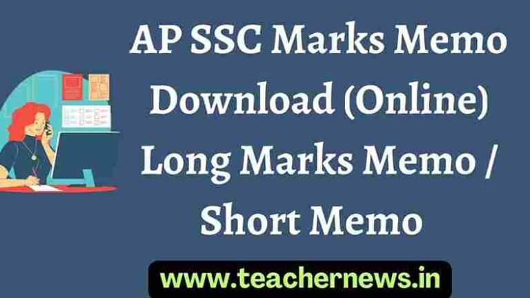 AP SSC Marks Memo Download