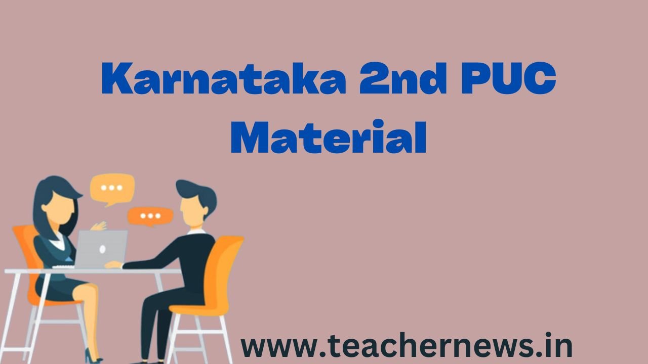 Karnataka 2nd PUC Material