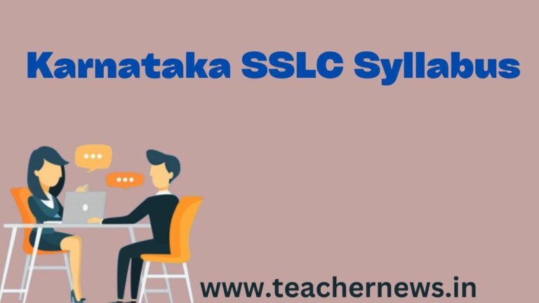 Karnataka SSLC Syllabus