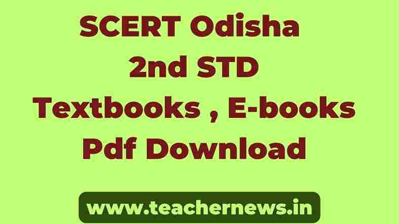 SCERT Odisha 2nd STD Textbooks