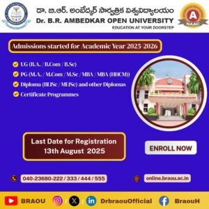 BRAOU Admission 2025-26