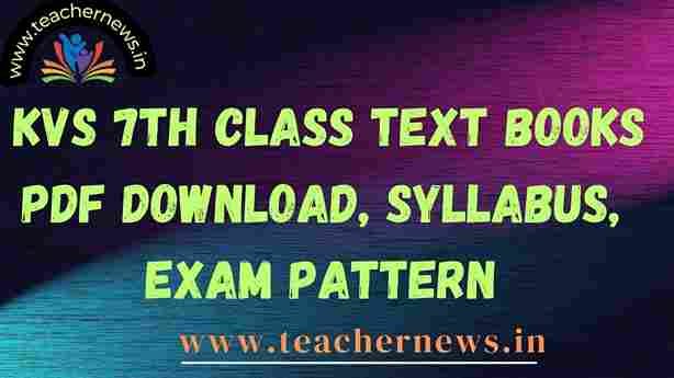 KVS 7th Class Text Books