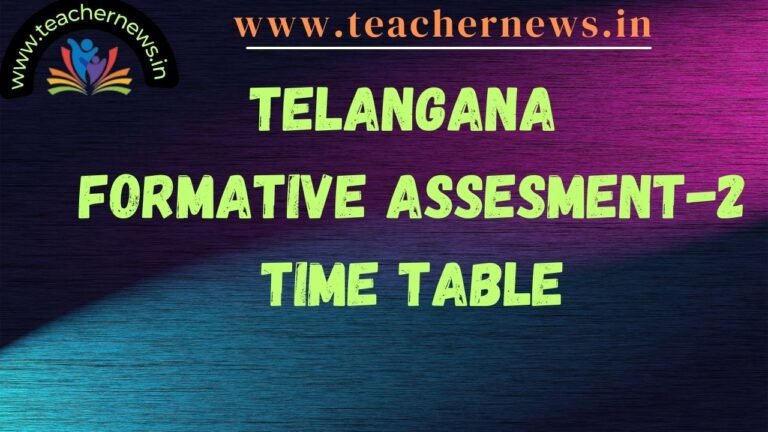 Telangana Formative Assesment-2
