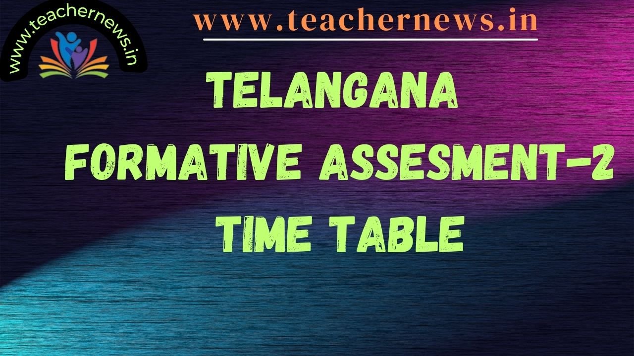 Telangana Formative Assesment-2