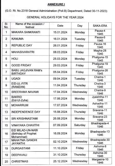 GO Rt 2318 General Holidays OHs 2024-1