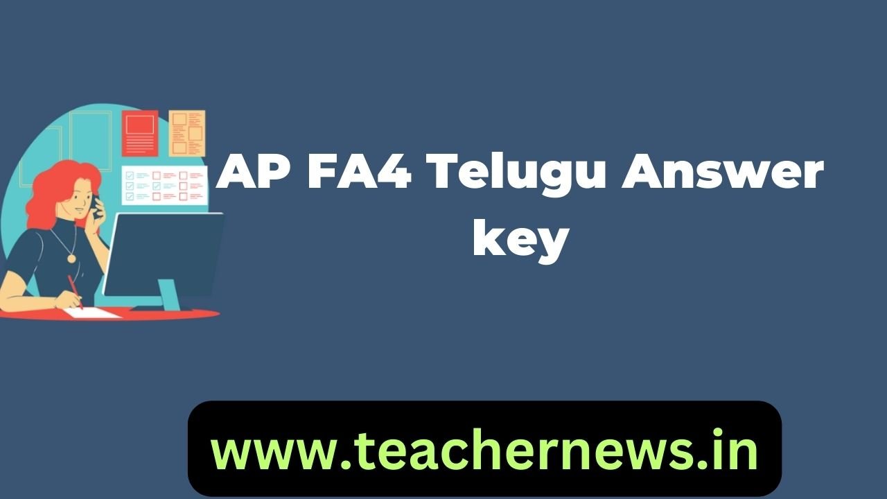 AP FA4 Telugu Answer key