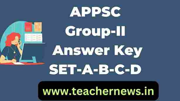 APPSC Group-II Answer Key