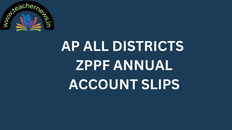 AP ALL DISTRICTS ZPPF ANNUAL ACCOUNT SLIPS