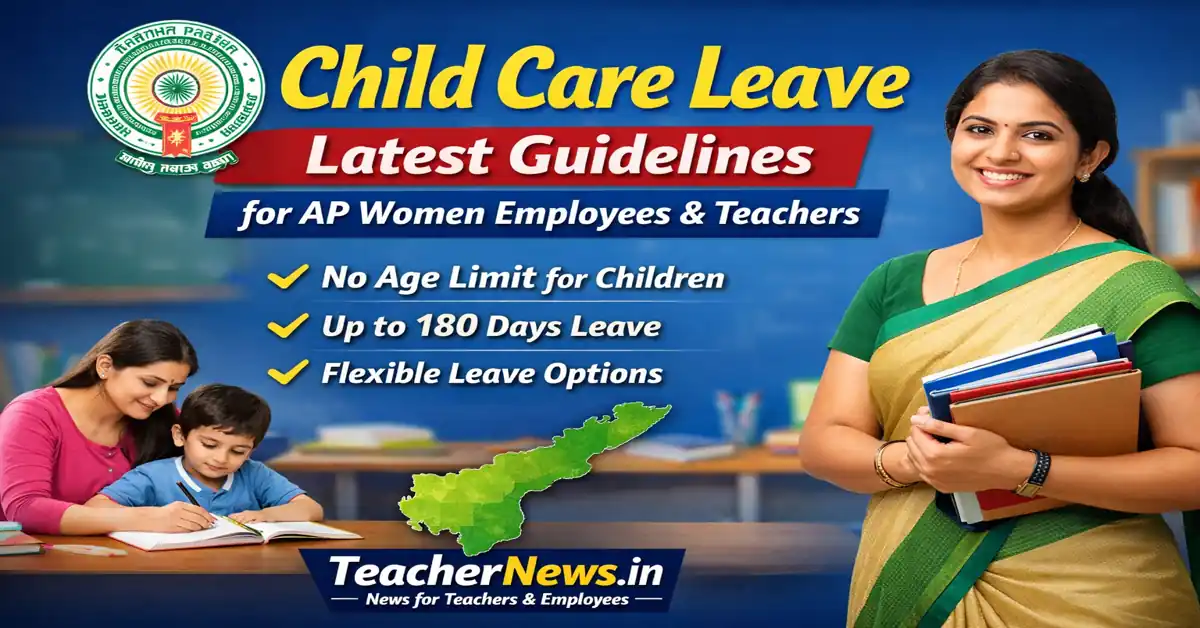 Child Care Leave Latest Guidelines GO for AP Women Employees & Teachers 2026