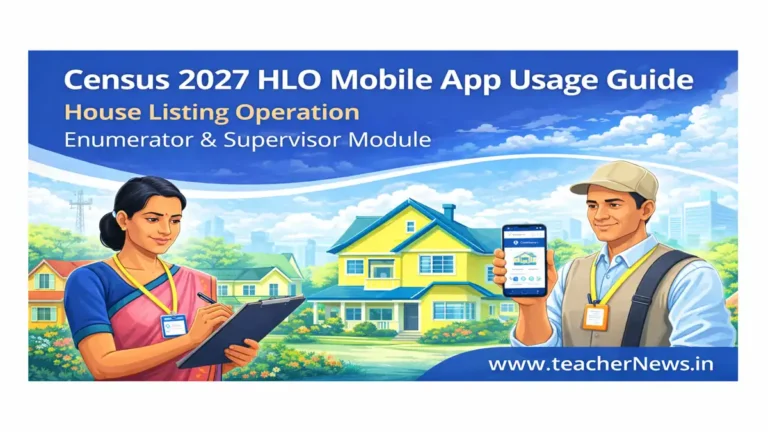 Census 2027 HLO Mobile App Usage Guide for House Listing Operation